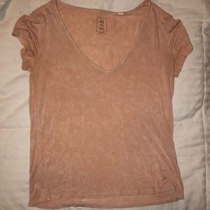 Pac sun basic tee, light pink, size S